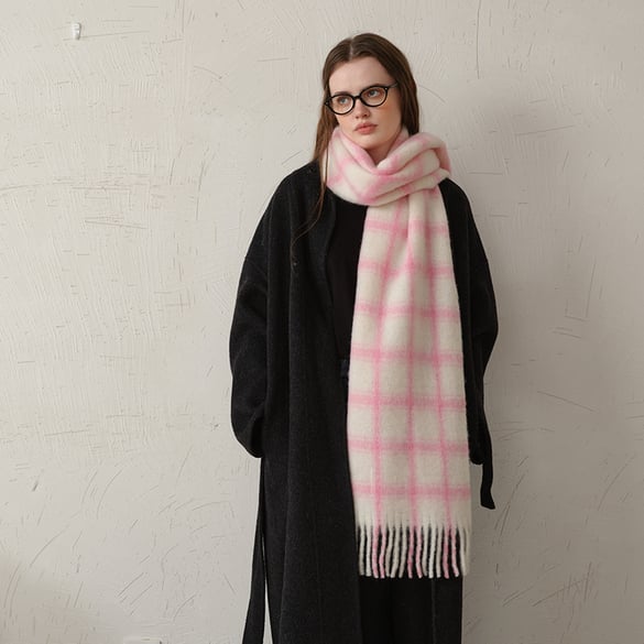 1 Piece Plaid Women's Winter Scarve