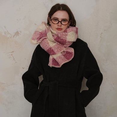1 stuk casual geruite polyester dames wintersjaals h5 Afbeelding2