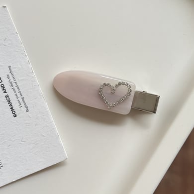 1 paar Simple Series elegante hartvormige acetaat haarspeldjes voor dames h5 