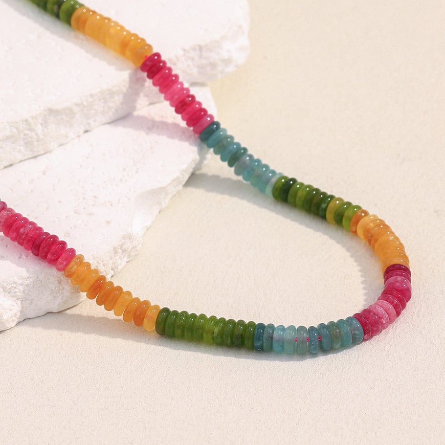 1 Piece Elegant Beads Natural Stones Women's Beaded Necklaces Picture2
