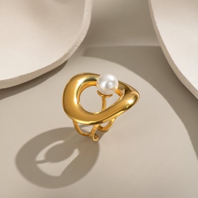 1 Piece Simple Series Casual Turtle Stainless Steel  Statement Rings h5 Picture5