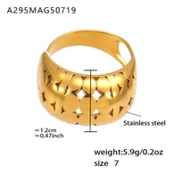 A295-Anello in oro/Numero 7 Immagine3