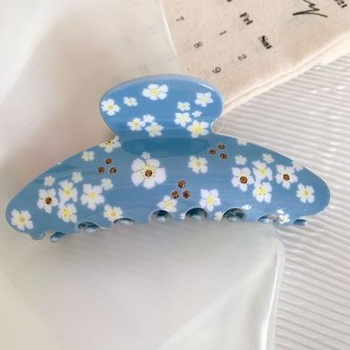 1 paar eenvoudige serie elegante bloemenacetaat haarklemmen voor dames h5 