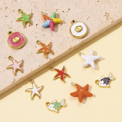 1 colgante de acero inoxidable con forma de estrella de mar para mujer h5 Imagen3