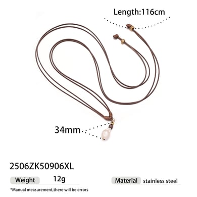 Retro Natural Stones Gold Color Necklaces Set h5 