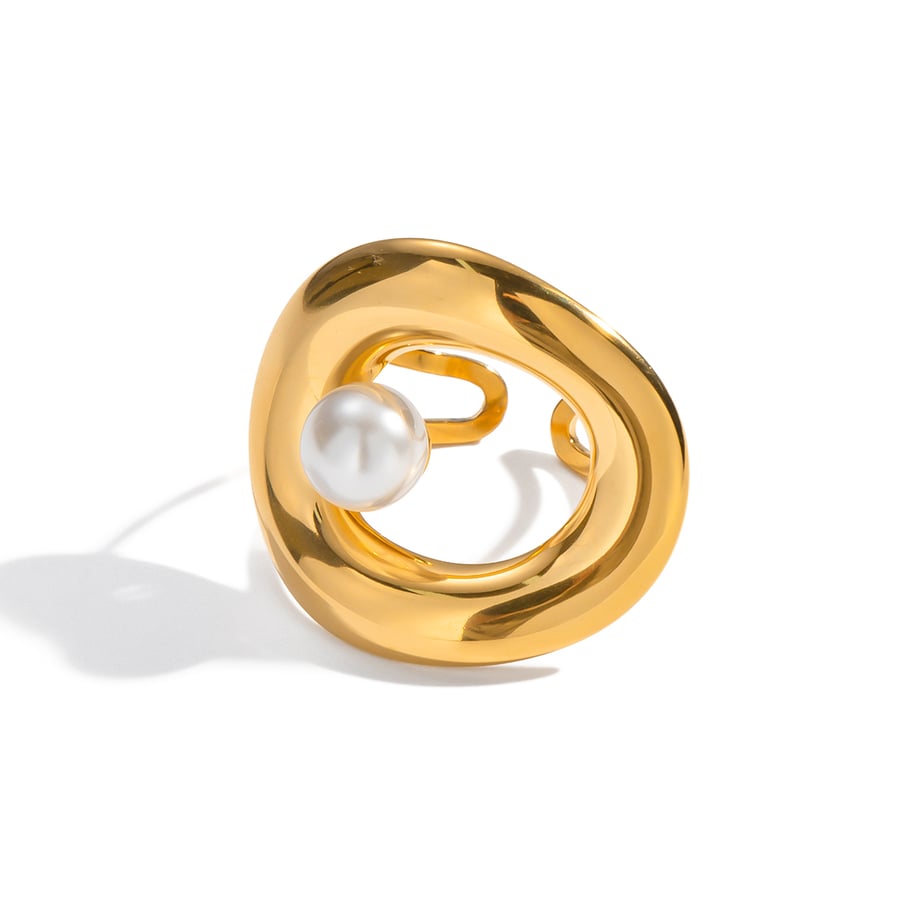 1 Piece Simple Series Casual Turtle Stainless Steel  Statement Rings Picture6