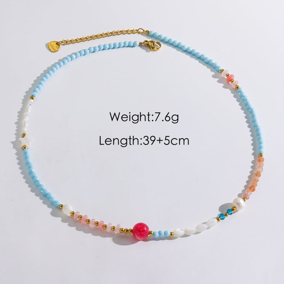 Light Luxury and Elegant Beaded Women's Necklace 