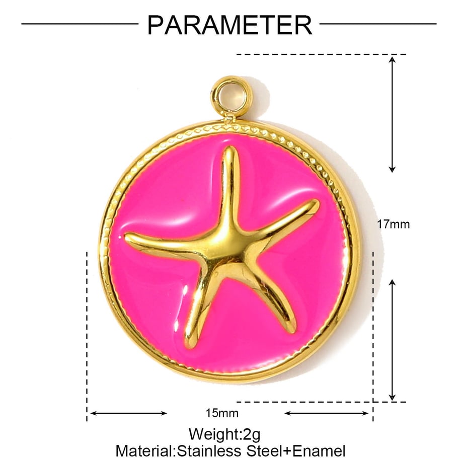 1 colgante romántico de acero inoxidable con forma de pez para mujer Imagen2