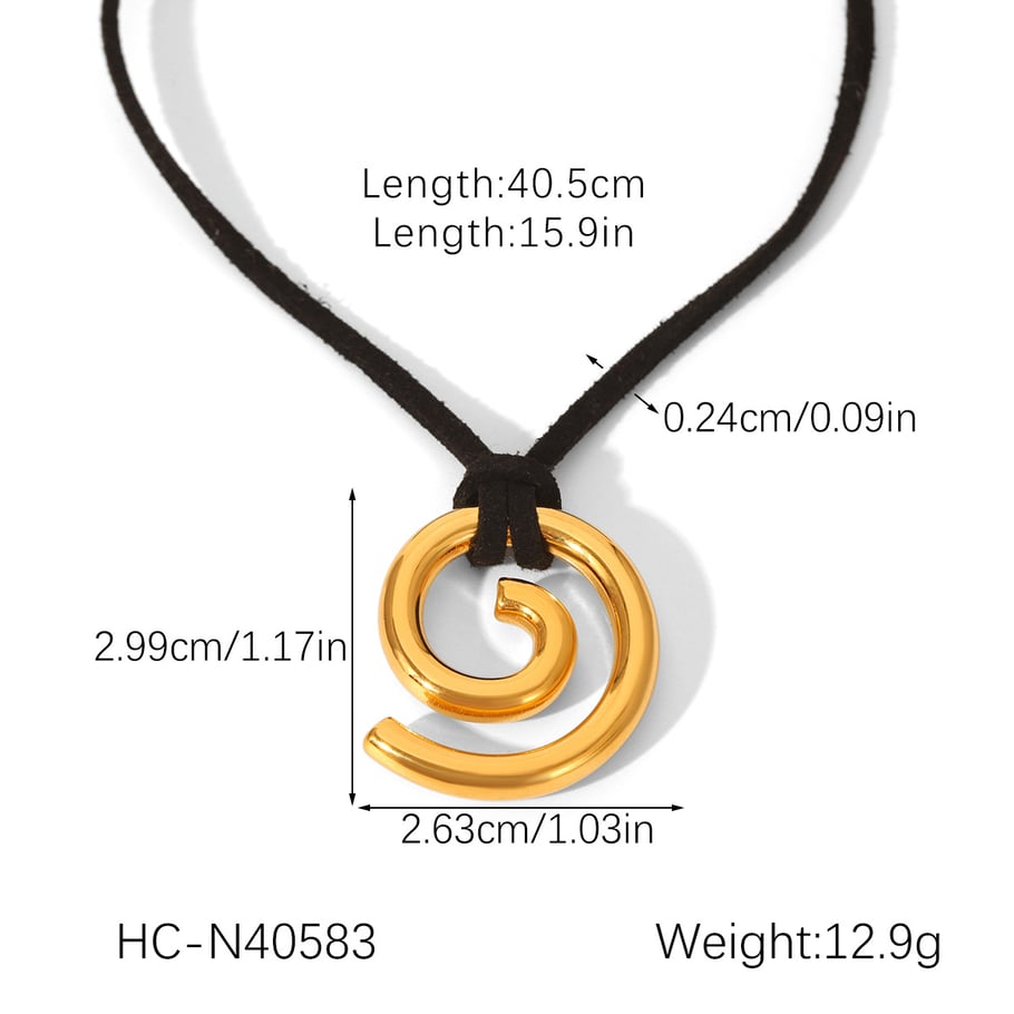 Collier pendentif simple en acier inoxydable pour femme, 1 pièce, motif lignes quotidiennes h5Image2