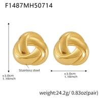 F1487-Gold Earrings Picture5