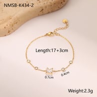 NMSB-K434-2 White Zirconium Bracelet Picture2