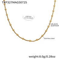 TXP327-Collana in oro 40+5cm Immagine2