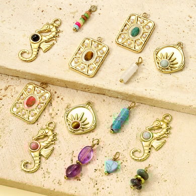 1 Piece Daily Rectangle Natural Stones Women's Pendants h5 Picture3