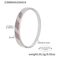 Z398-Steel Color Powder Zircon Bracelet 