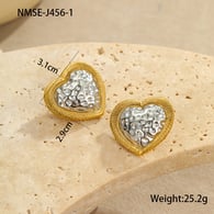 NMSE-J456-1 Color matching love earrings 