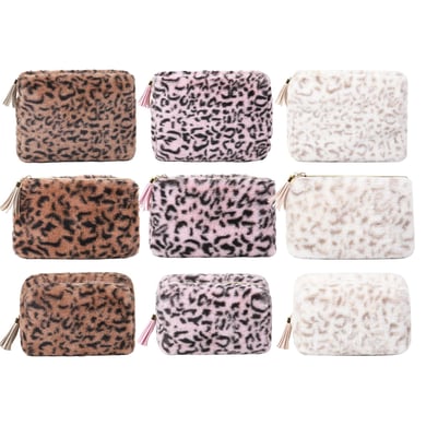 1 Stück Retro Leopard Plüsch Make-up Tasche h5 Bild6