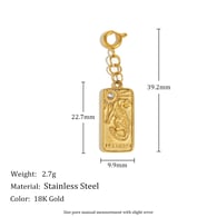 Spring Clasp N3045 Pendant - Gold Picture8