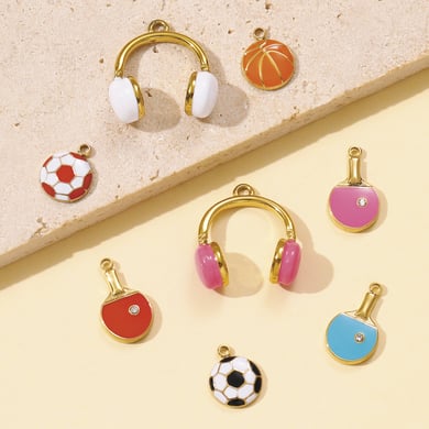 1 pieza de colgantes de acero inoxidable para mujer de la serie deportiva h5 Imagen4