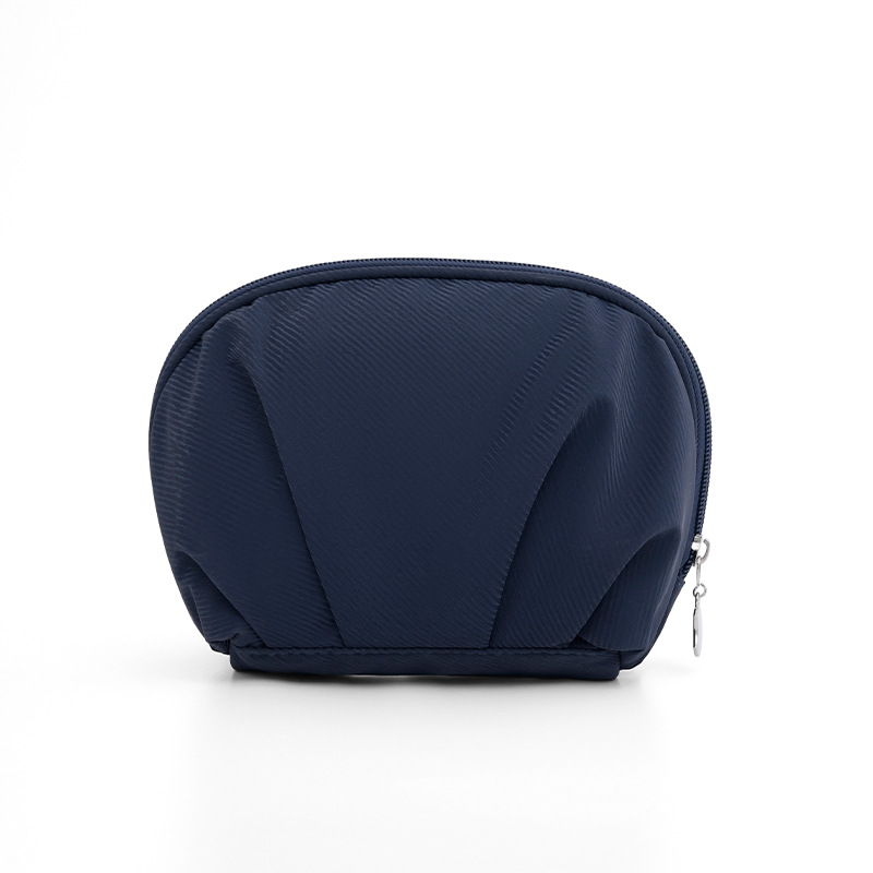 1 par de bolsas de maquillaje para mujer de color sólido, informales, de serie simple 