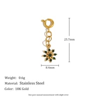 Spring Clasp N2896 Pendant - Gold 