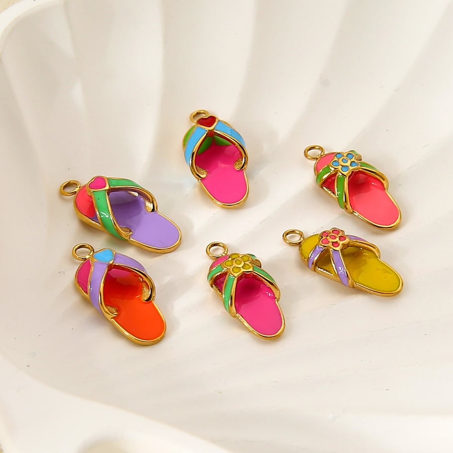 1 Piece Cute Stainless Steel Gold Color DIY Pendant h5Picture2