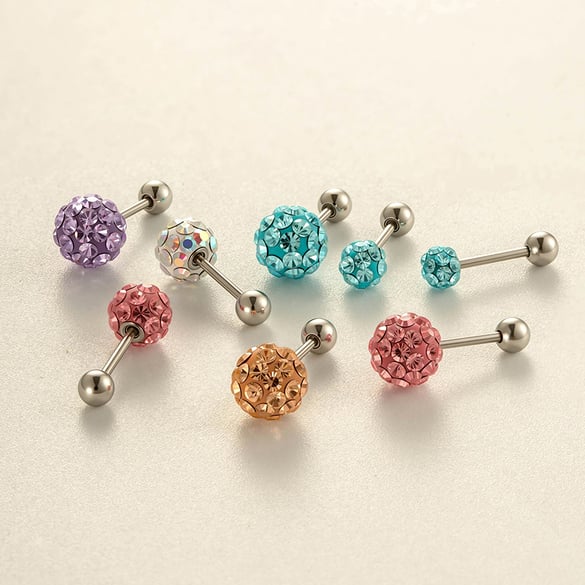 Orecchino piercing sferico 1 pezzo