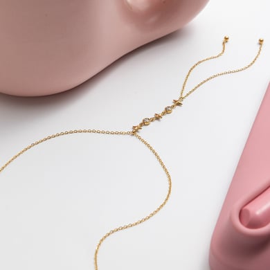 1 collar con colgante de acero inoxidable con forma de estrella de cadena larga para mujer h5 Imagen6