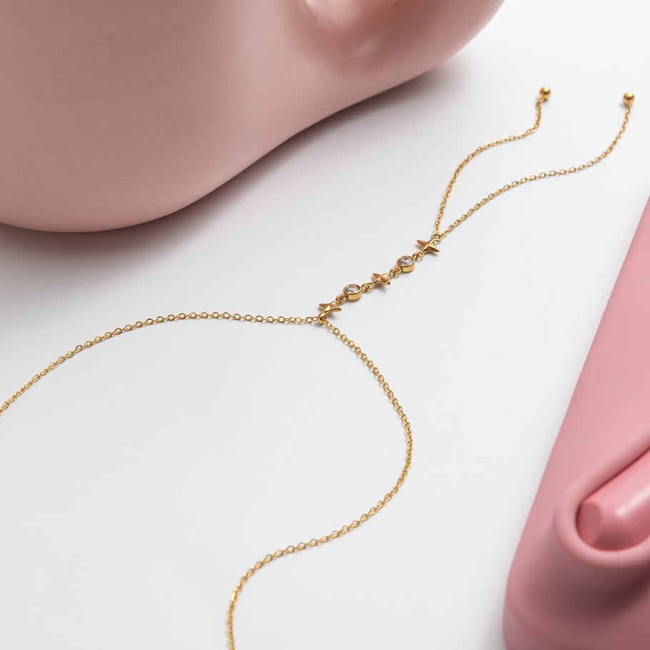 1 collar con colgante de acero inoxidable con forma de estrella de cadena larga para mujer Imagen6