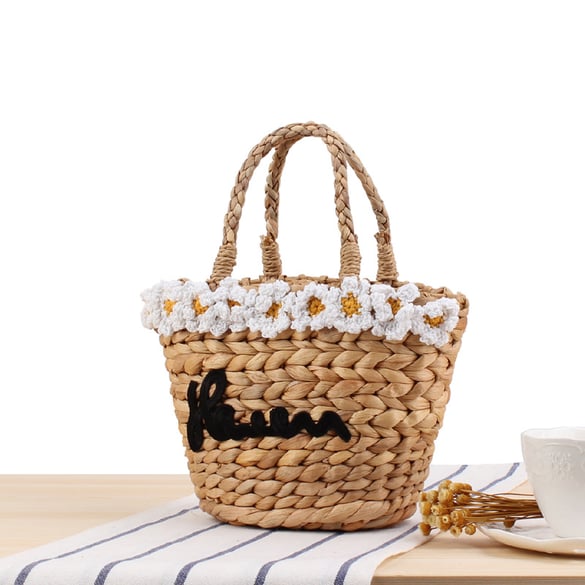 1 Stück einfarbige Eimertasche