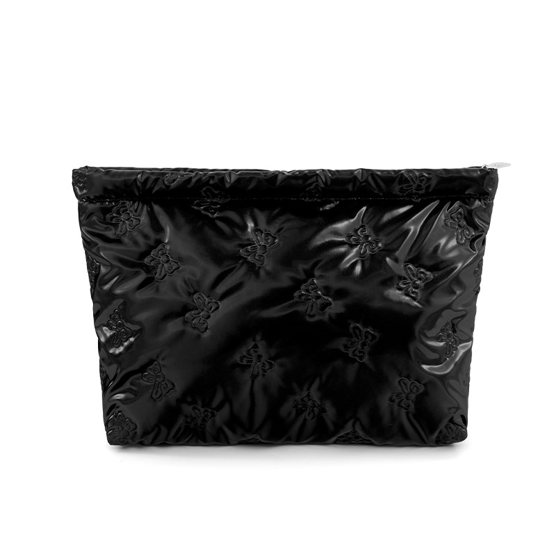 1 Pair Simple Series Casual Solid Color Bowknot Women's Makeup Bags 