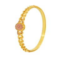 Z397-Golden Pink Zircon Bracelet Picture3