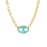 TXP309-Pig Nose Blue Necklace 46+5cm Picture6