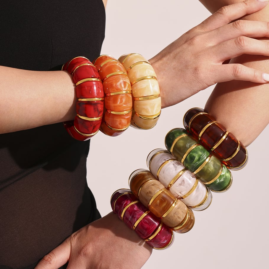 1 Piece Classic Series Bohemian Circle Natural Stones Women's Bangles Picture6