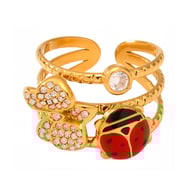 A754-Gold Insect Ring/No.7 