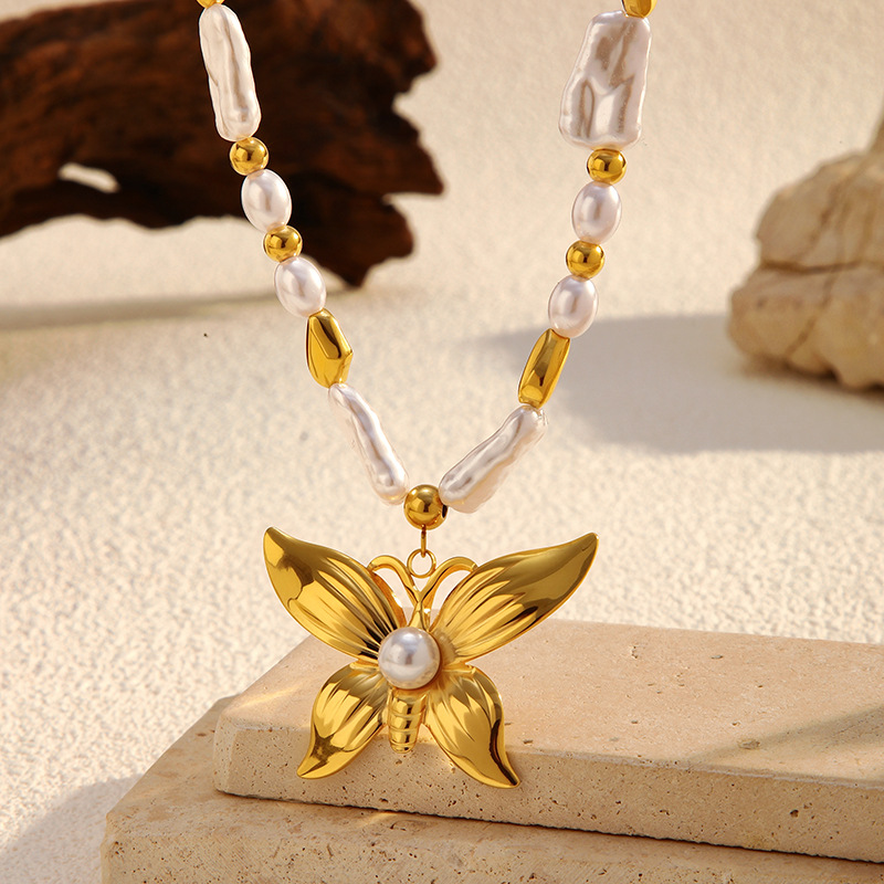 Collana con perline e ciondolo in smalto da 1 pezzo Immagine3