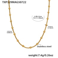 TXP329-Collana in oro 38+5cm Immagine4
