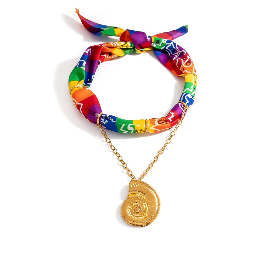 1 stuk stoffen hanger ketting 