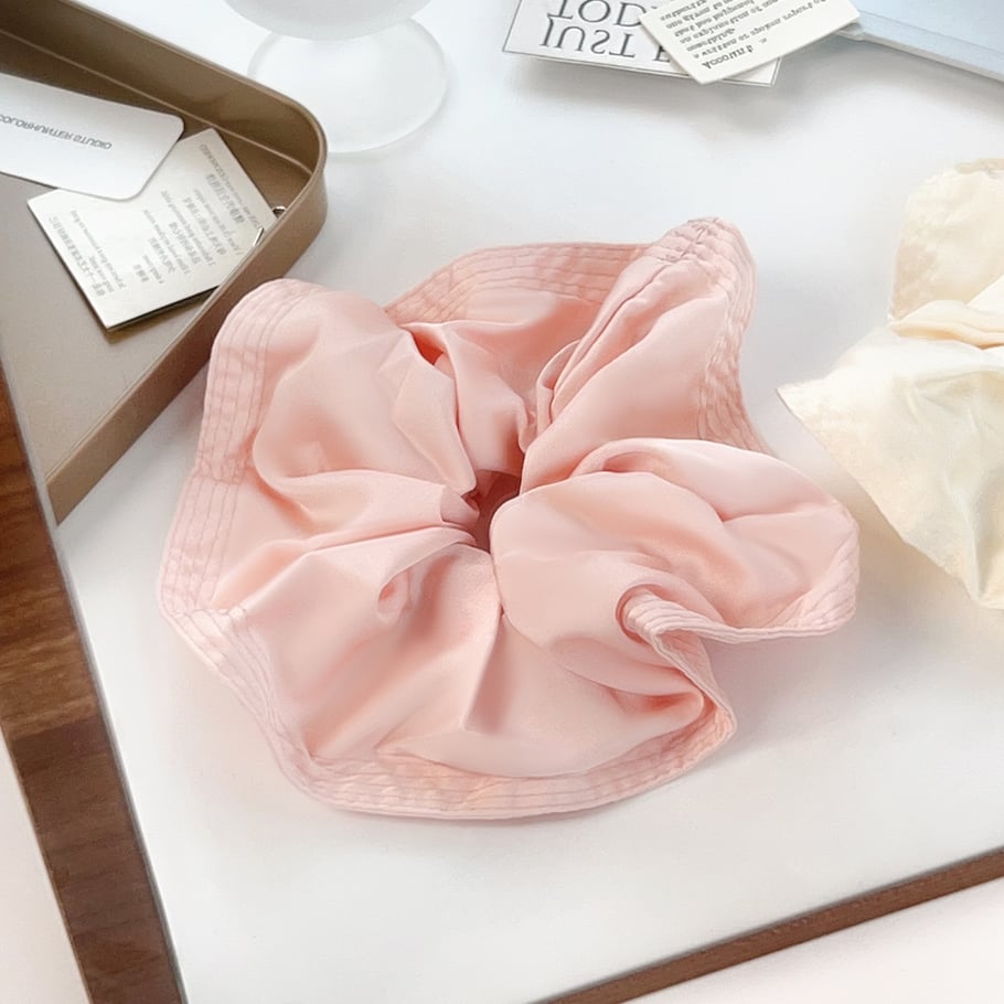 1 Piece Sweet Solid Color Synthetic Fiber Women's Scrunchies 
