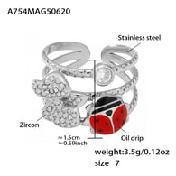A754-Steel Insect Ring/No.7 Picture2