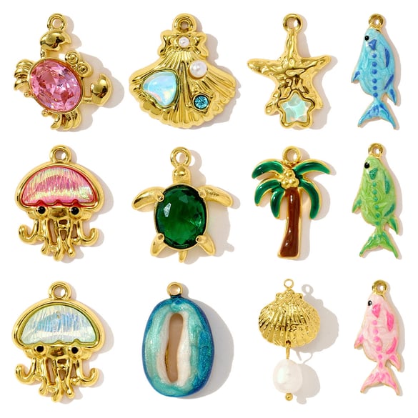 Pendentif pour femme en acier inoxydable de la série Oceanic, 1 pièce 2