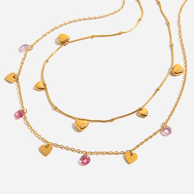 1 collar con colgante de mariposa de acero inoxidable dorado para mujer h5 Imagen8