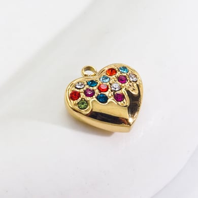 1 Piece Luxurious  Classic Heart Stainless Steel  Women's Pendants h5 Picture4