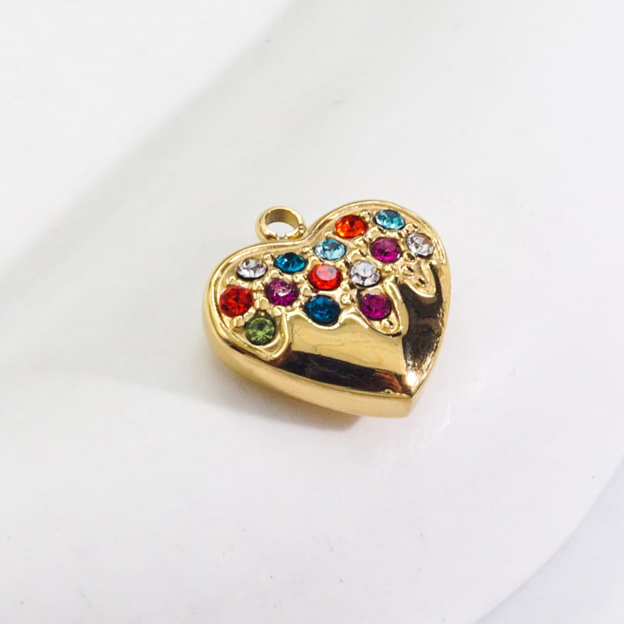 1 Piece Luxurious  Classic Heart Stainless Steel  Women's Pendants Picture4