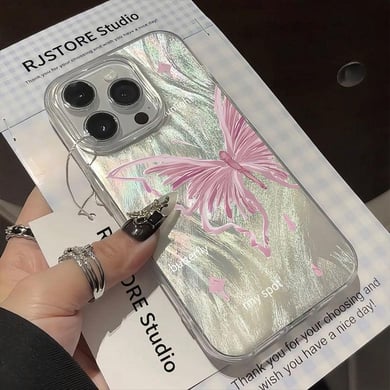 1 Paar TPU-Handyhüllen mit Glitzer-Schmetterlingsmuster h5 Bild3