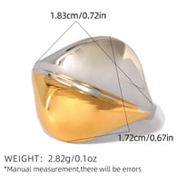 Gold and silver color/One size Resim3