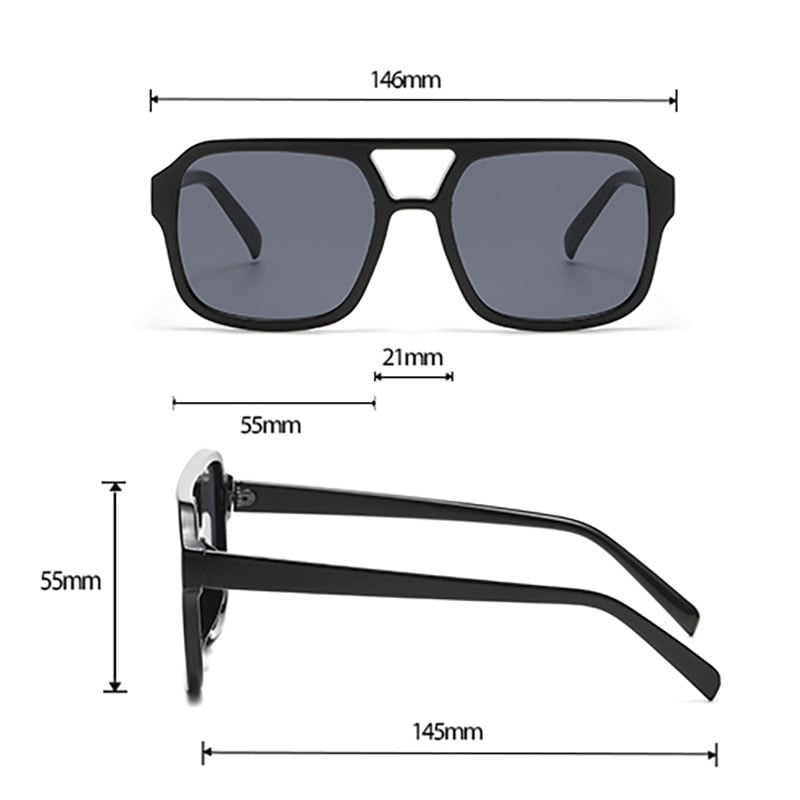 1 Pair Simple Series Daily Patchwork Unisex Sunglasses Picture2