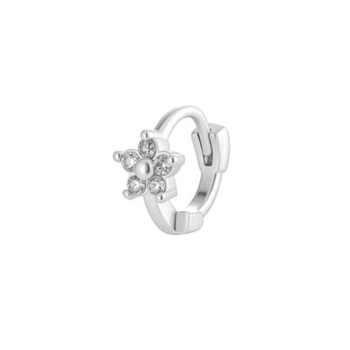 1 Adet Kelebek Bakır Altın Rengi Zirkonyum Piercing Küpe h5 