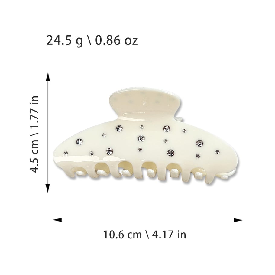 1 Piece Simple Series Classic Solid Color Acrylic Women's Hair Claws Picture8