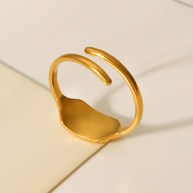 1 Piece Simple Series Daily Sun Stainless Steel  Statement Rings h5 Picture8