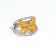 Gold and silver color/One size/1件戒指 Afbeelding3